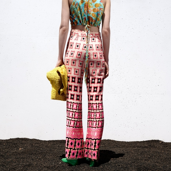 Zara Printed flare pants - Picture 7 of 16